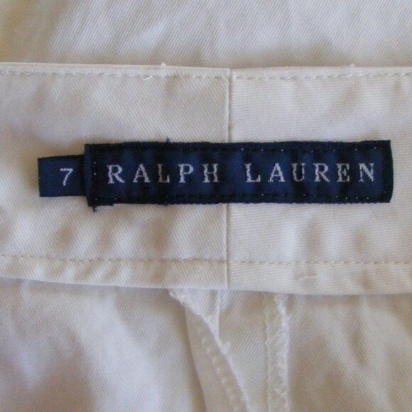 RALPH LAUREN Skirt, Girls 7/25.5" Waist, Mermaid, Off-White, Cotton, Tiny Pocket - Picture 9 of 11